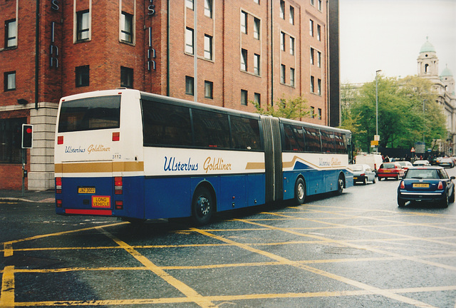 Ulsterbus JAZ 3002 in Belfast - 5 May 2004