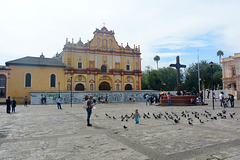 Mexico, The Cathedral of San Cristobal de las Casas on the Plaza de la Paz