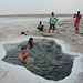 Ethiopia, Danakil Depression, Natural Warm Salty Bath on a Salt Flat Plain