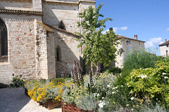 Espace floral prés de l'église "Notre Dame" de villeréal