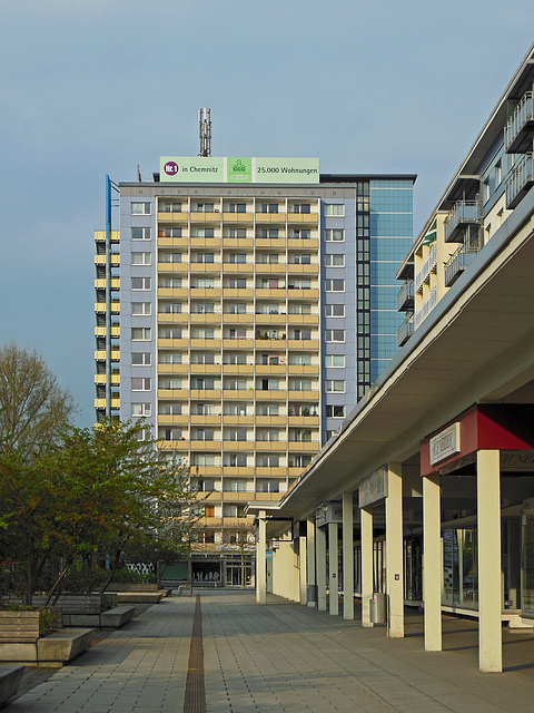 Chemnitz, Hochhaus am Rosenhof