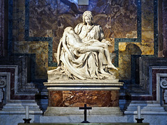 The Pietà of Michelangelo.