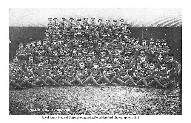 1914 c Royal Army Medical Corps at Hereford circa 1914