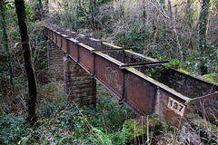 Aqueduct over the track