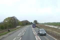Stagecoach 15614 (OU10 BGF) on the A47 near Guyhirn - 21 Mar 2024 (P1170689)