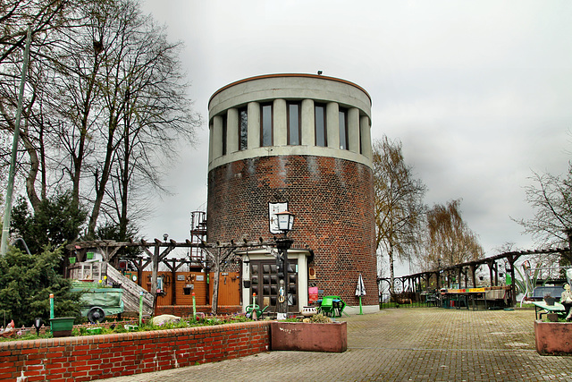 Schachtturm des ehem. Wetterschachtes 5 der Zeche Minister Stein (Dortmund-Kirchderne) / 4.04.2021