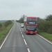 First Eastern Counties Buses 36906 (YN69 XZK) on the A47 near Guyhirn - 21 Mar 2024 (P1170696)