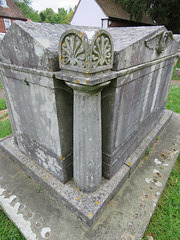 cobham church , surrey (8)c19 greek doric on tomb of william henry cooper +1840 and family