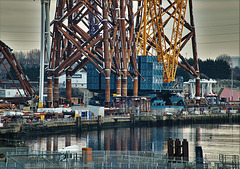 Construction work for wind turbines
