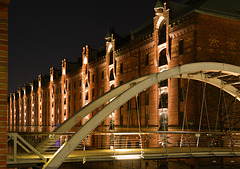 Brücke in der Speicherstadt (warehouse district) - Hamburg