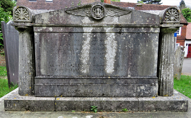 cobham church , surrey (7)c19 tomb of william henry cooper +1840 and family