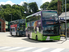 Ipswich Buses 68 (YJ60 KGX) and First Eastern Counties 32489 (AU53 HKG) in Ipswich - 21 Jun 2019 (P1020759)