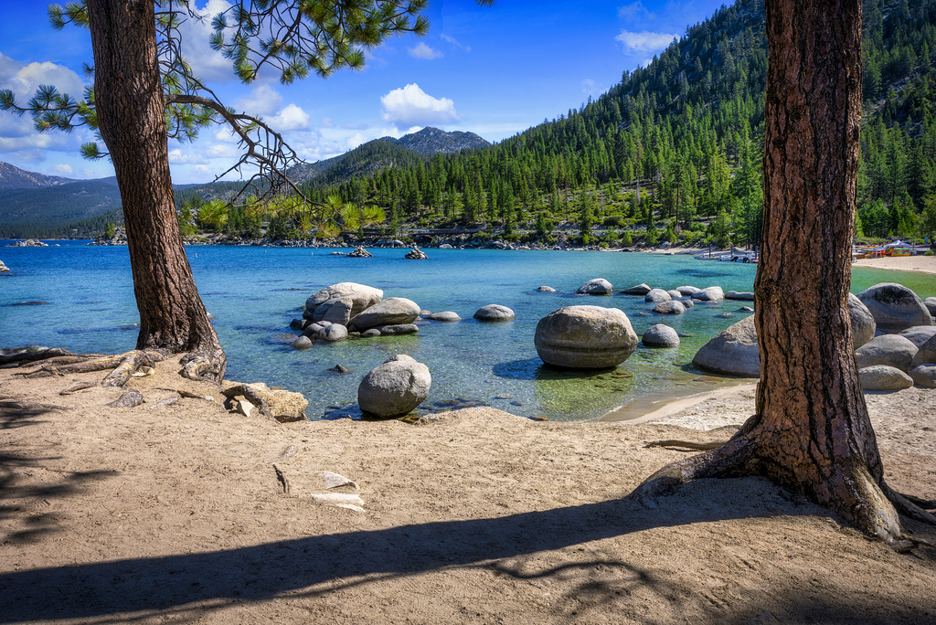 Boulders and Blue Water