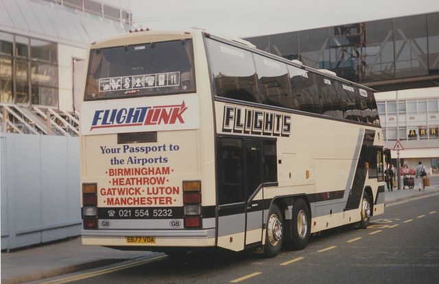 Flights Coach Travel E677 VDA at Heathrow Airport – 13 June 1989 (89-6) Flights Coach Travel E677 VDA at Heathrow Airport – 13 June 1989 (89-6)