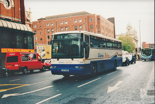 Ulsterbus JAZ 1628 in Belfast - 5 May 2004