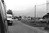 convoy in village