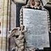 exeter cathedral, devon,bishop weston +1742 and family by thomas ady