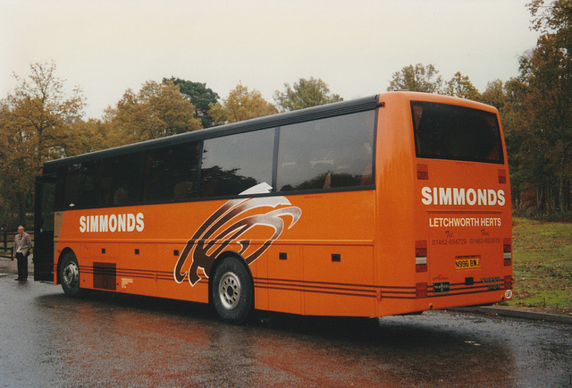 Simmonds Coaches N996 BWJ at the Barton Mills Picnic Site (A1065) - 1 Dec 1996 (340-5) Simmonds Coaches N996 BWJ at the Barton Mills Picnic Site (A1065) - 1 Dec 1996 (340-5)