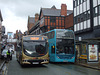 DSCF9609 GHA Coaches BA58 GHA and Arriva Cymru J300 ABW (CX58 FZP) in Chester - 22 Jun 2015