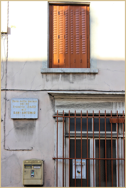 Bourgoin-Jallieu (38) 6 mars 2015. La maison natale de Frédéric DARD (San Antonio).