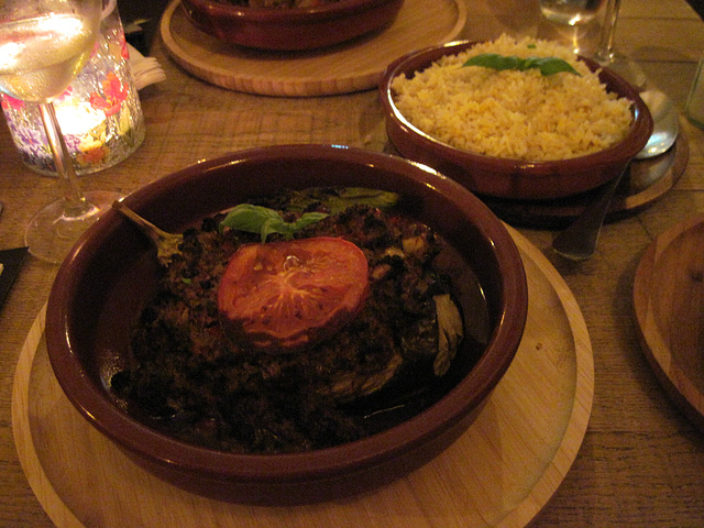 Dinner in "Elsem" Lebanese restaurant, Enkhuizen, Netherlands