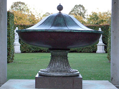 Anglesey Abbey: Urn in Emperors' Walk 2011-10-29