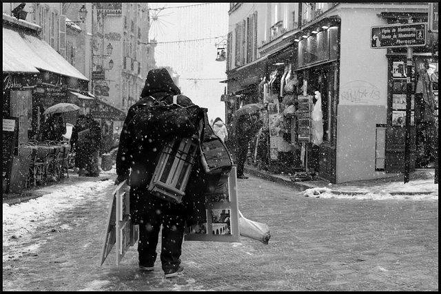 Montmartre sous la neige (III)