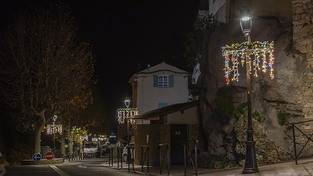 Rue de La Cadière d'Azur à Noël