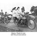 Percy, Doris & Marjory, Phyllis & Lizzie on motorcycles c1925