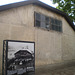 Auschwitz I - building and its old photo.