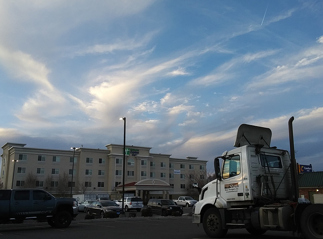 Hotel with truck