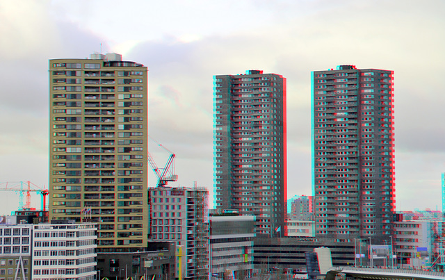 Rotterdam 3D anaglyph