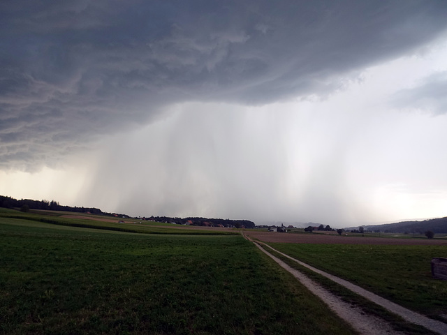 Kurz darauf kam der Sturm und Starkregen