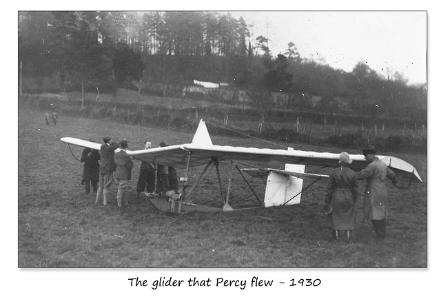The glider Percy flew - 1930