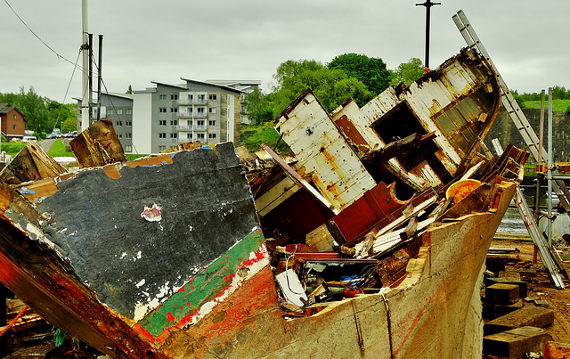 Hauled Out and Broken Up