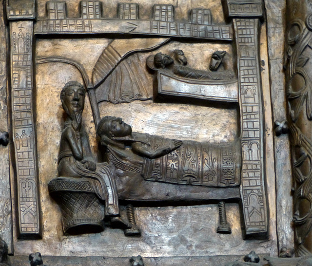 Płock - Bronze door