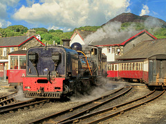 Blue Garratt Locomotive