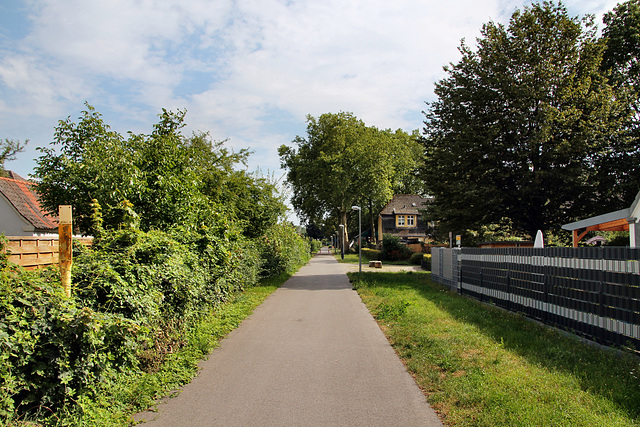 Radweg auf der ehem. Hafenbahn der Zeche Fürst Leopold (Hervest-Dorsten) / 19.07.2020