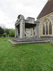 cobham church , surrey (24)c19 tomb of harvey combe +1818