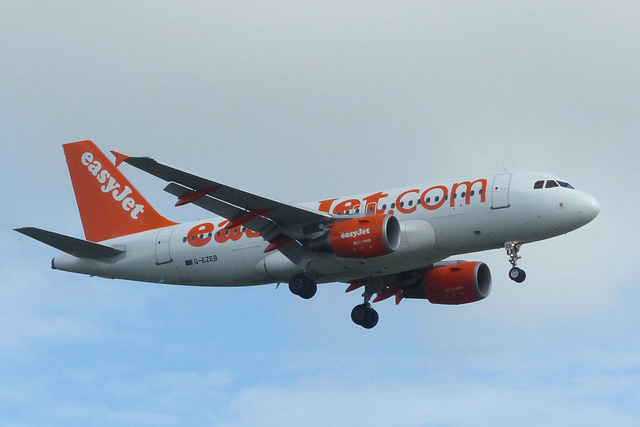 G-EZEB approaching Gatwick - 30 June 2016