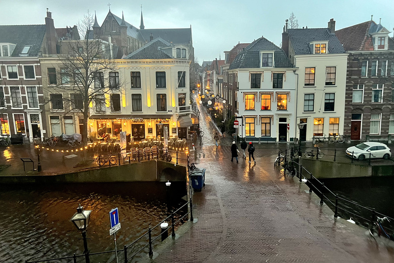 View of the Rapenburg from the Academy Building