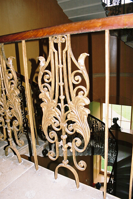 Detail of Replacement Section of Staircase Rail on First Floor Landing, Wotton House, Buckinghamshire