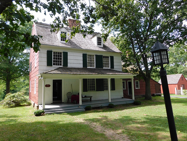 The Hewlett House in Old Bethpage Village, August 2022