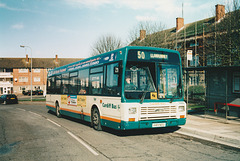 Cardiff Bus 260 (H49 NDU) in Llanrumney - 27 Feb 2004