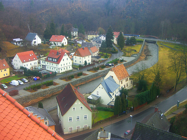 193 Blick vom Schloss Weesenstein in das Müglitztal