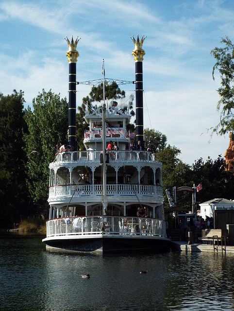 The Mark Twain Riverboat in Disneyland, June 2016