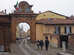 Biella and his past - The medieval village of the Piazzo; the Porta della Torrazza, or of Oropa