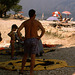 Arbeiter, Aufpasser und Beobachter bei der Arbeit in Torri di Benaco am Gardasee 1991
