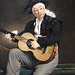 Detail of The Spanish Singer by Manet in the Metropolitan Museum of Art, December 2023