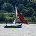Yacht on the River Clyde